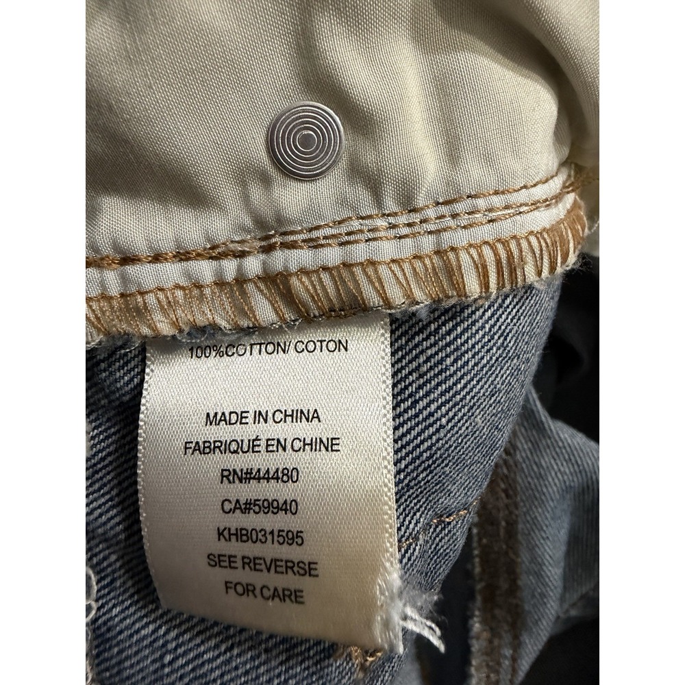Tinseltown High Waist Wide Leg Cuffed Jeans High Rise Med Wash Womans Sz 0 - Picture 7 of 8